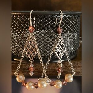 Silver Celtic Dangle earrings